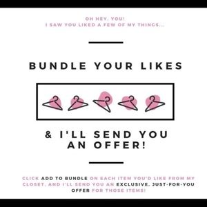 🌹🌸BUNLDE YOUR LIKES FOR AN EXCLUSIVE OFFER🌸🌹